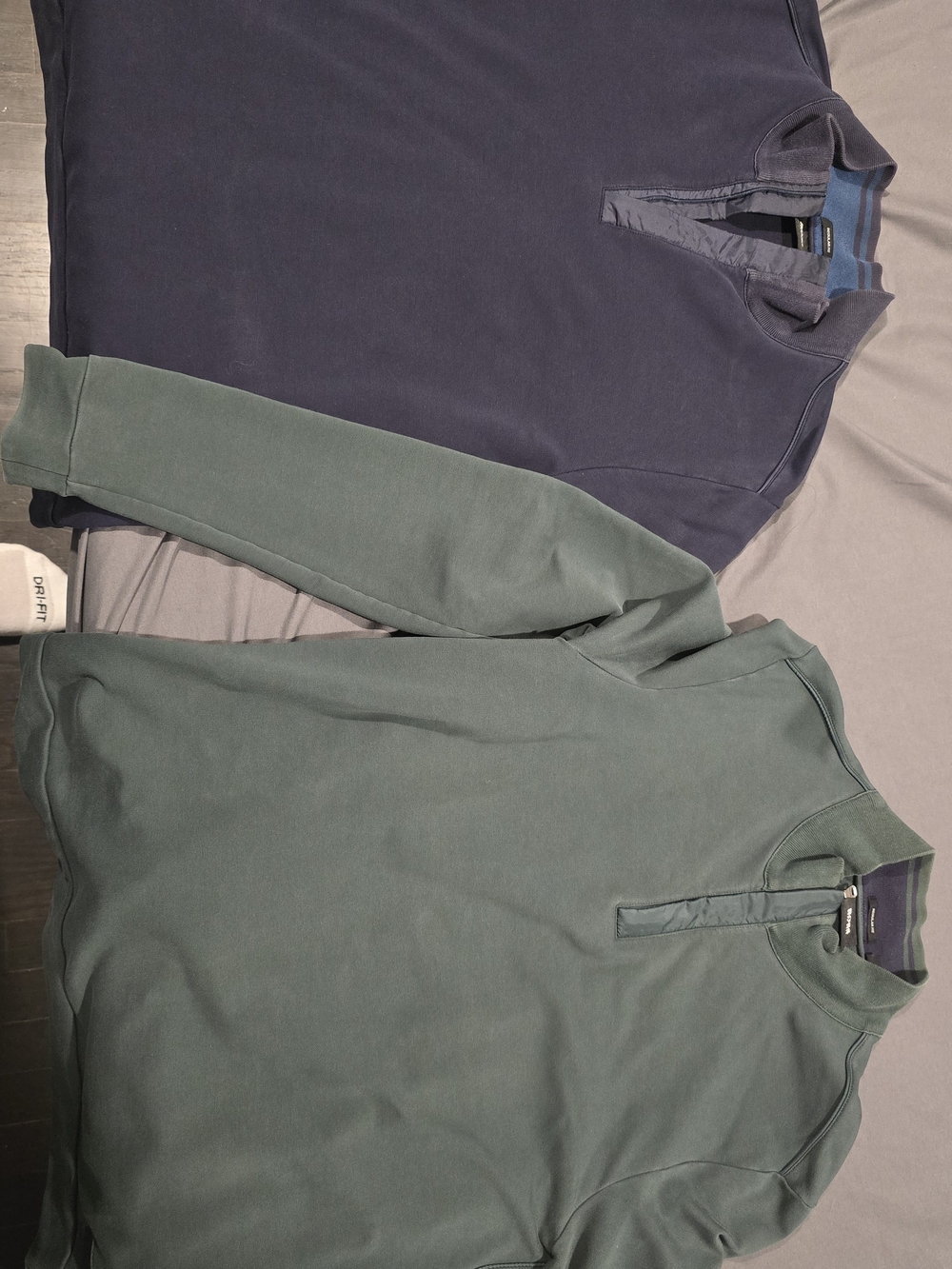 Hugo Boss Men's Two-Tone Pullover Sweatshirts - Navy & Olive Green